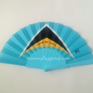 St Lucia Flag fan