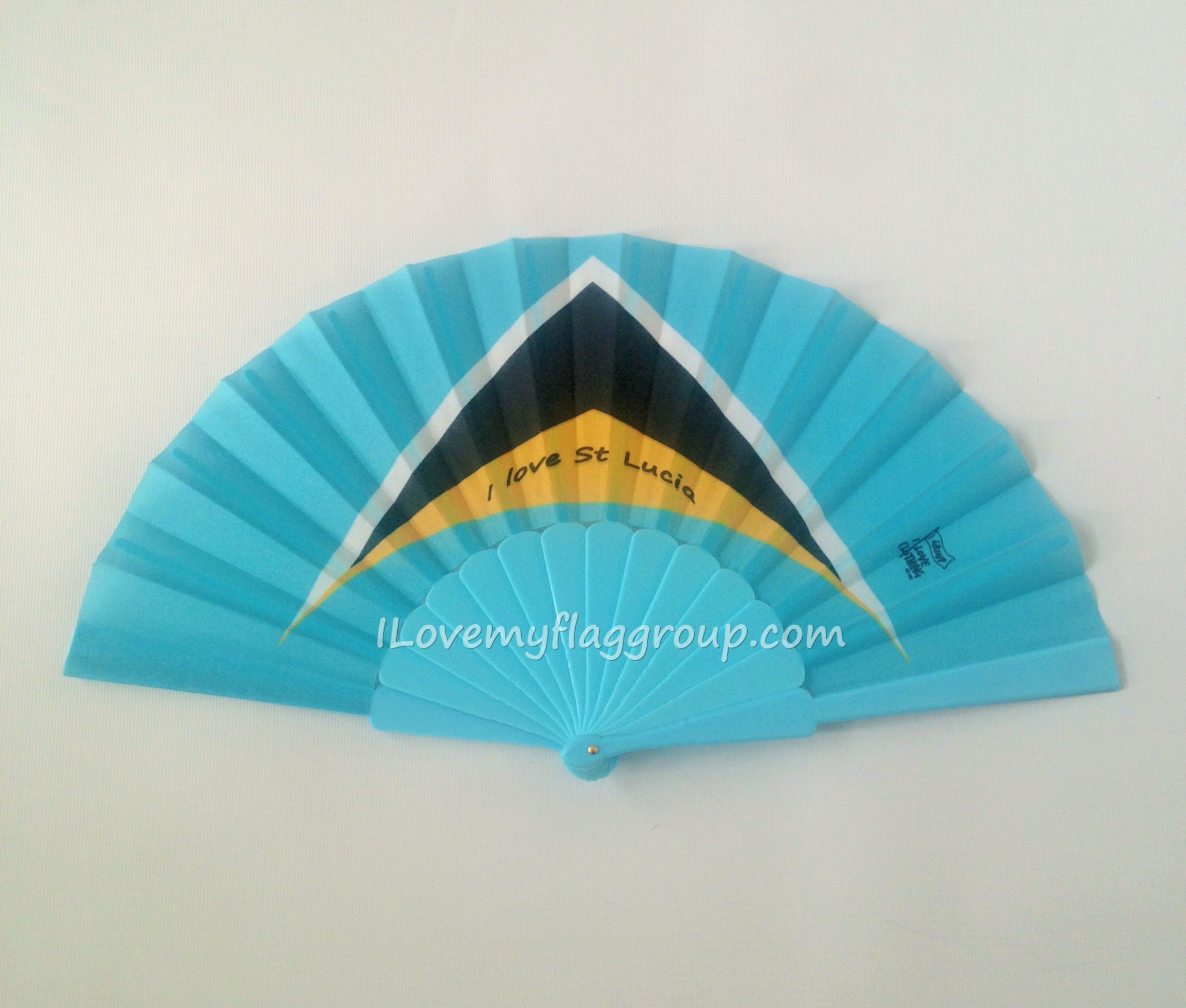 St Lucia Flag fan